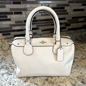 White coach satchel bag